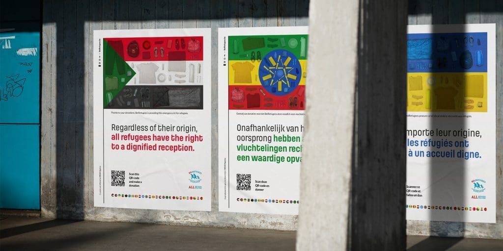 3 affiches pour BelRefugees - dans la rue